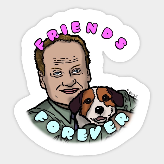 Frasier and Friend Sticker by The Ghost In You